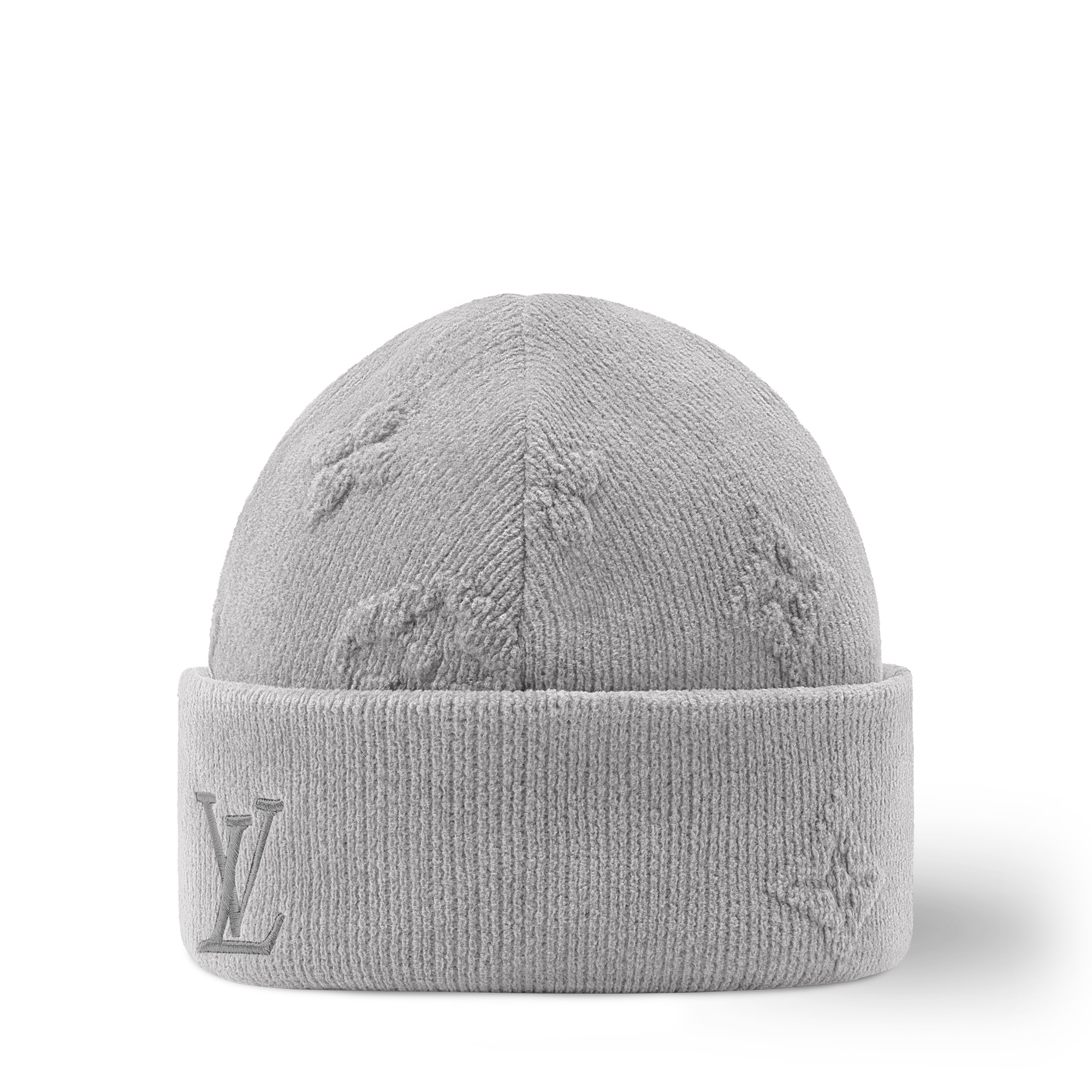 LV Crush Monogram Heritage Beanie - Luxury S00 Grey | LOUIS VUITTON